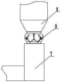 Device capable of adjusting flue flow area