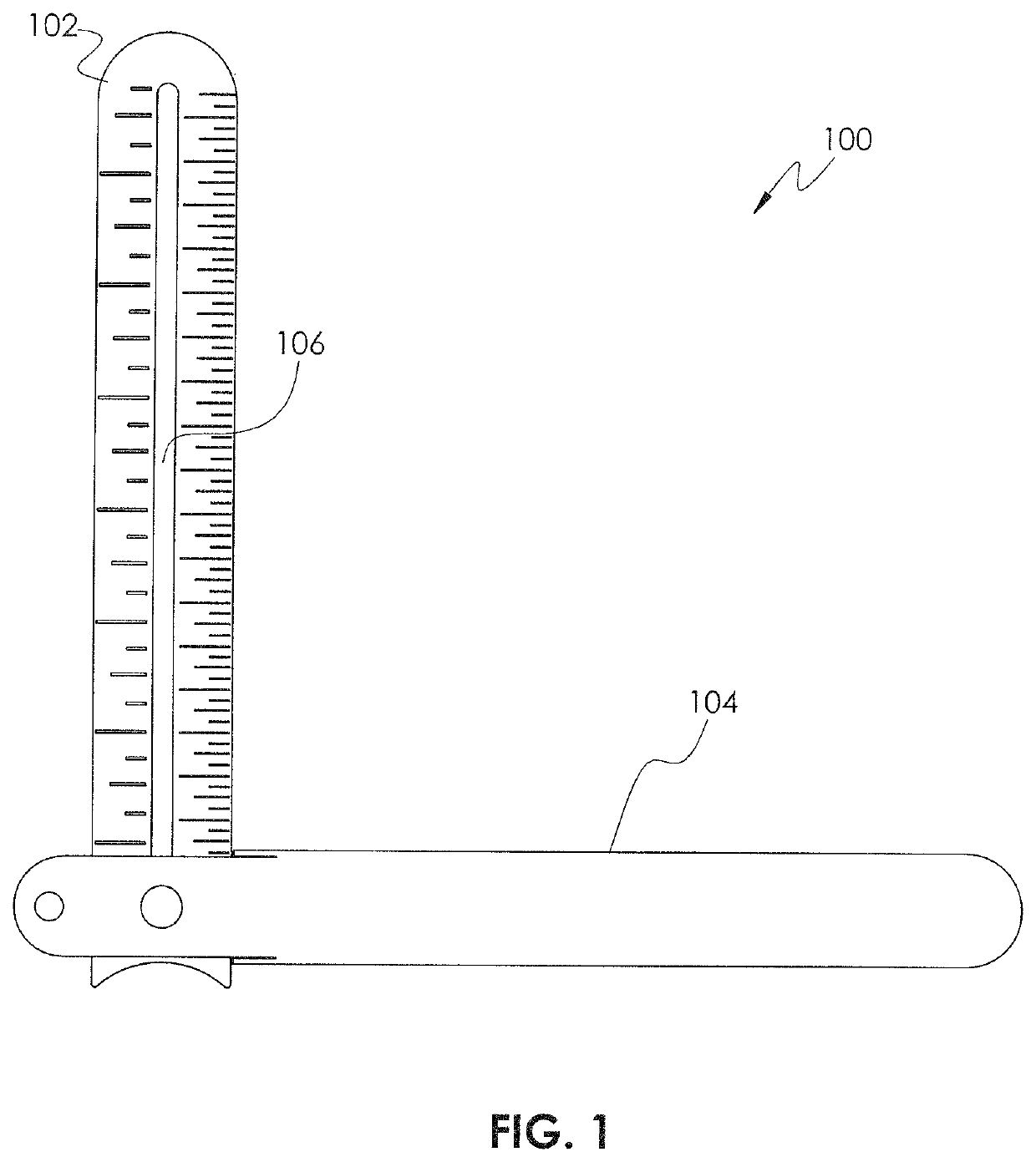 Knee goniometer to measure knee extension difference and extensor length