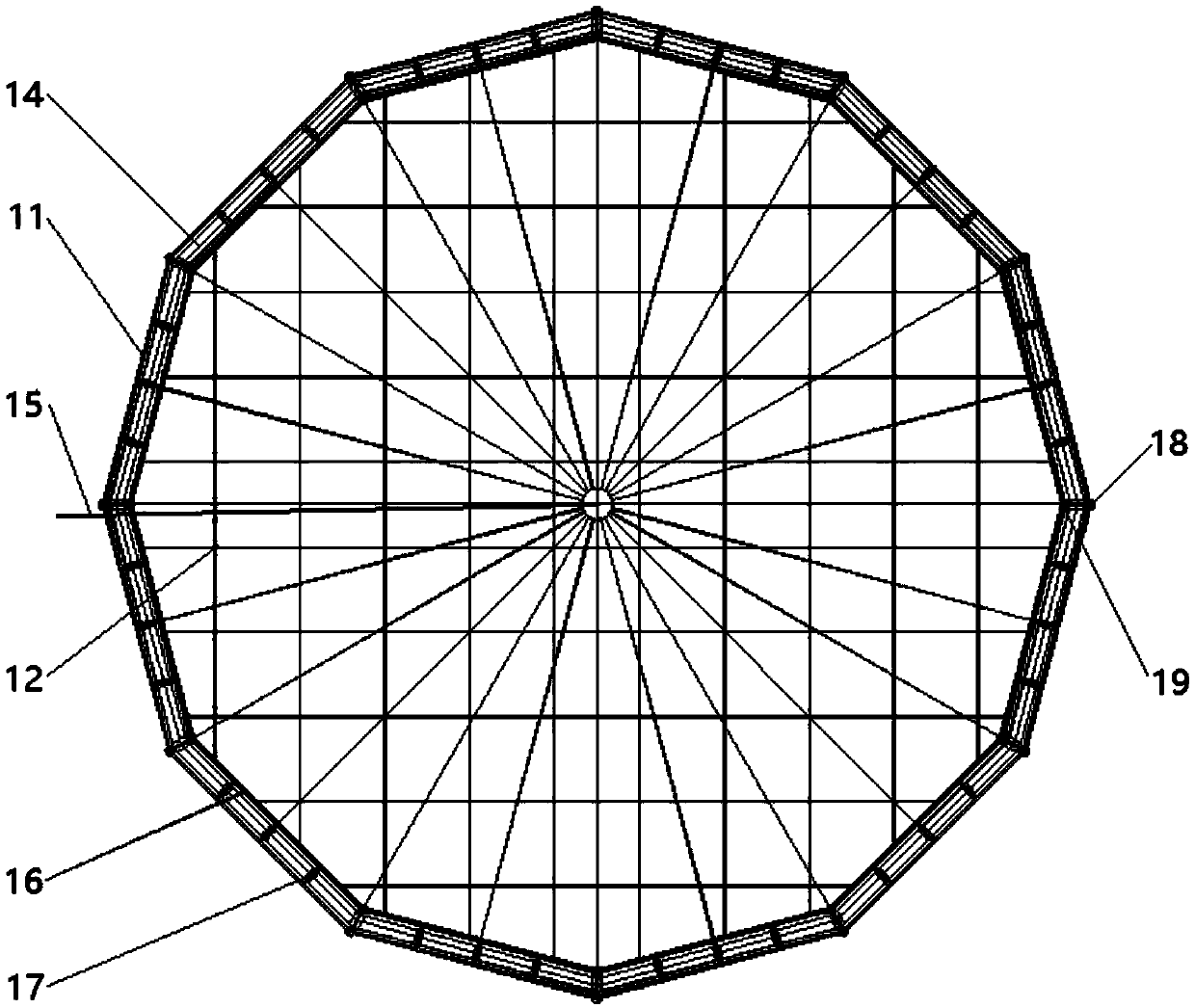 A marine crustacean breeding steel structure cage and three-dimensional breeding system