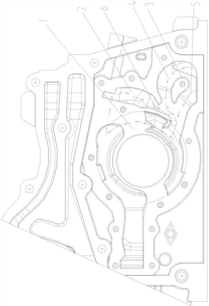 An improved engine oil cooling module housing