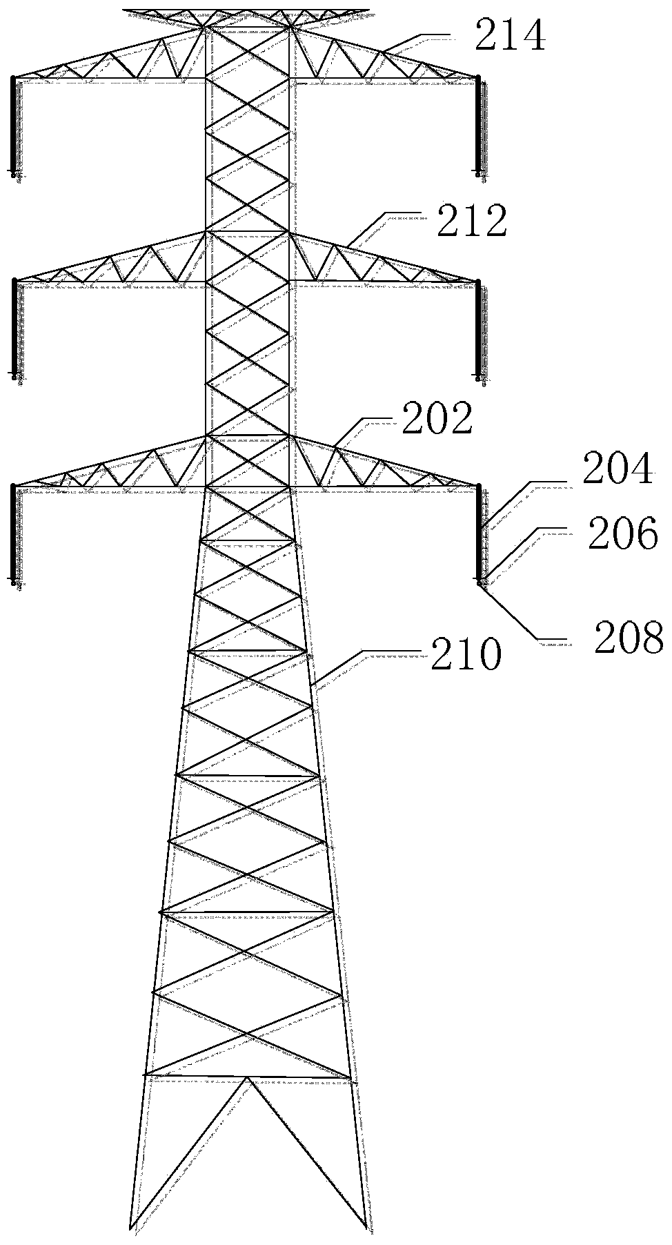 Method for entering same-tower double-circuit alternating-current transmission line tangent tower equal potential