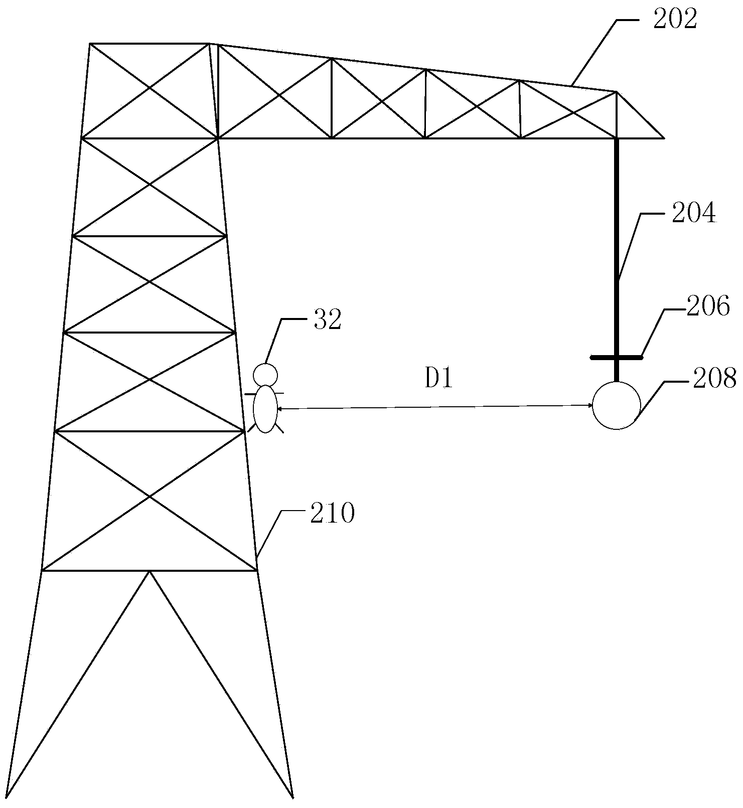 Method for entering same-tower double-circuit alternating-current transmission line tangent tower equal potential
