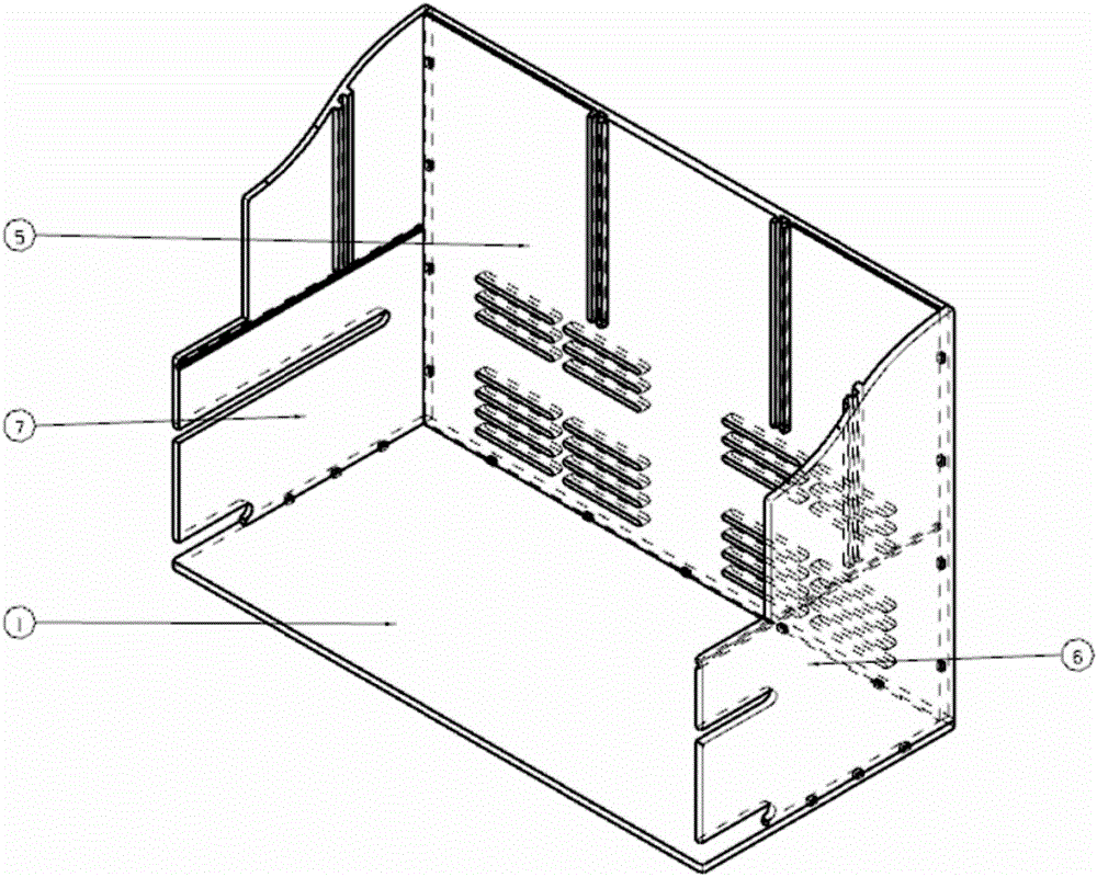 Multifunctional computer data line storage box