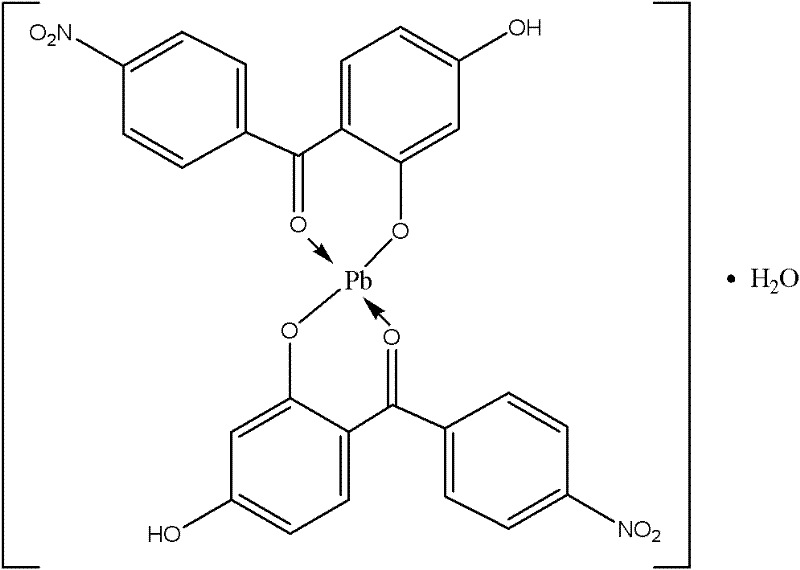 4-nitro-2',4'-dyhydroxyl benzophenone energy-containing compound and preparation method thereof