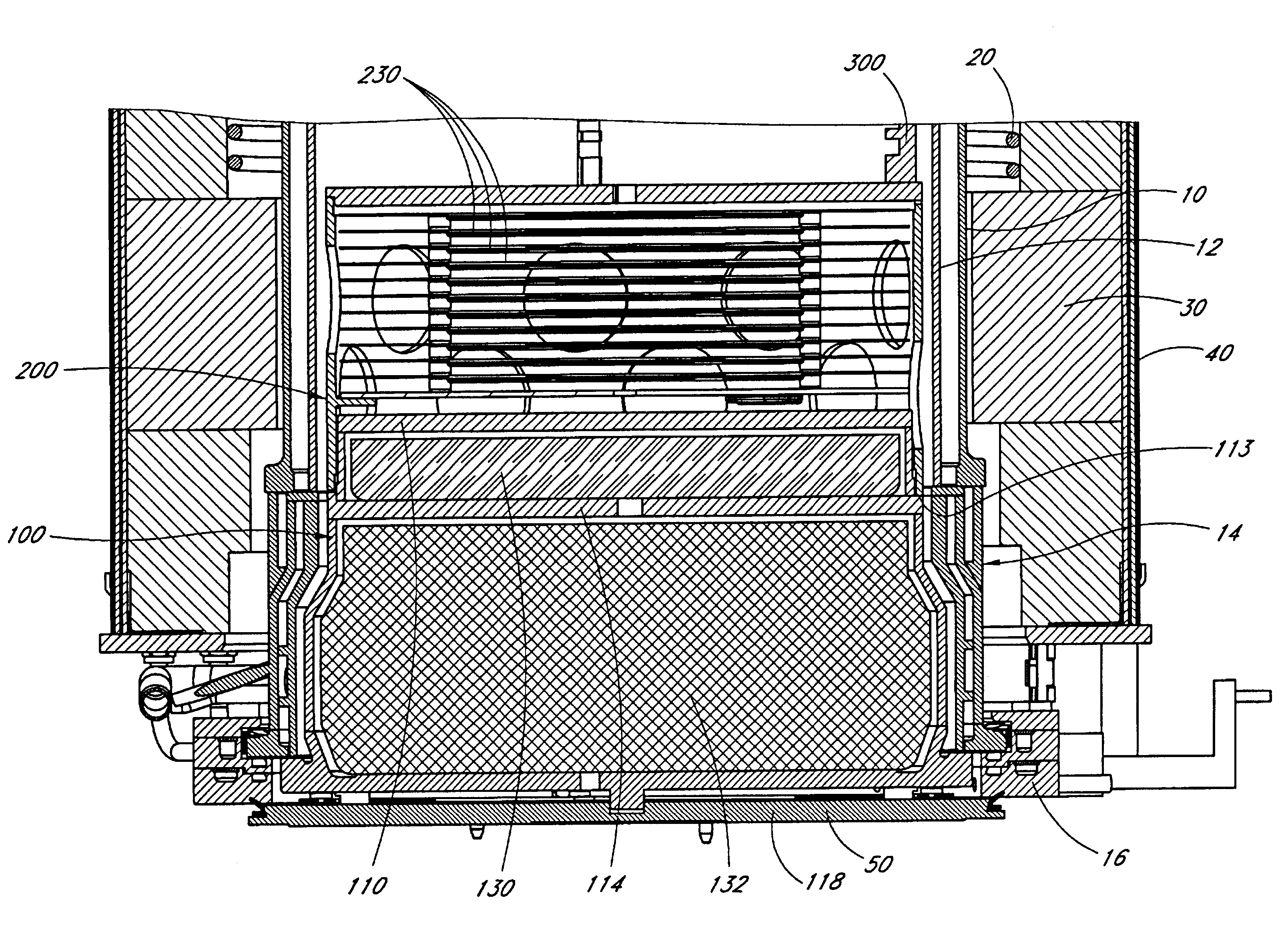 Multilevel pedestal for furnace