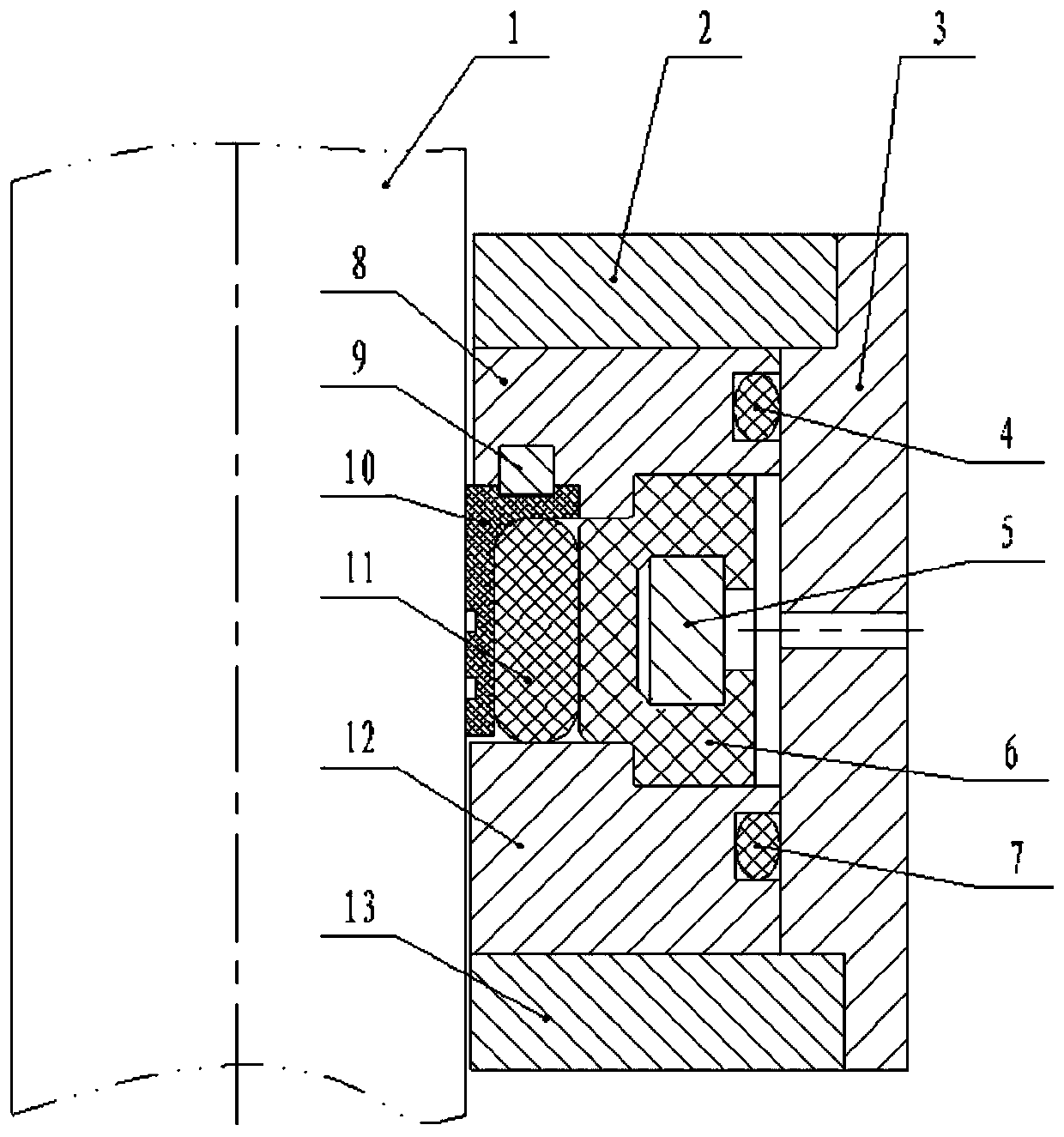 Eccentric rotation following sealing device for rotary blowout preventer