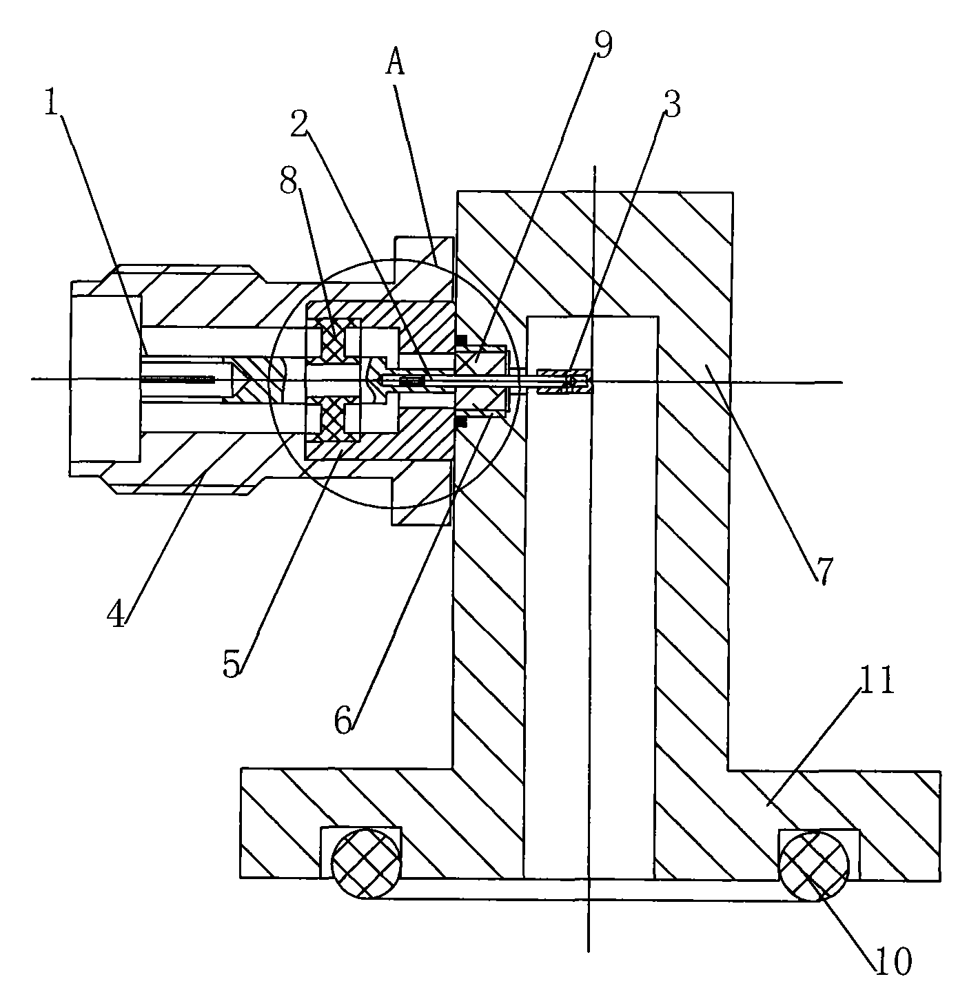 Coaxial millimeter wave adaptor with air-tight waveguide