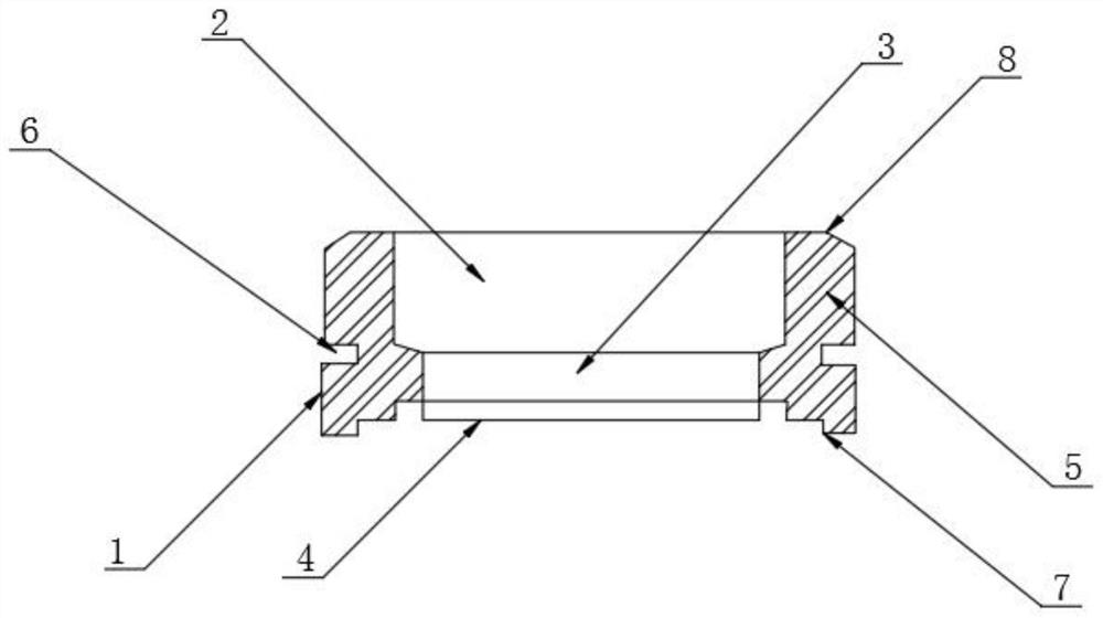 A welded gas meter joint