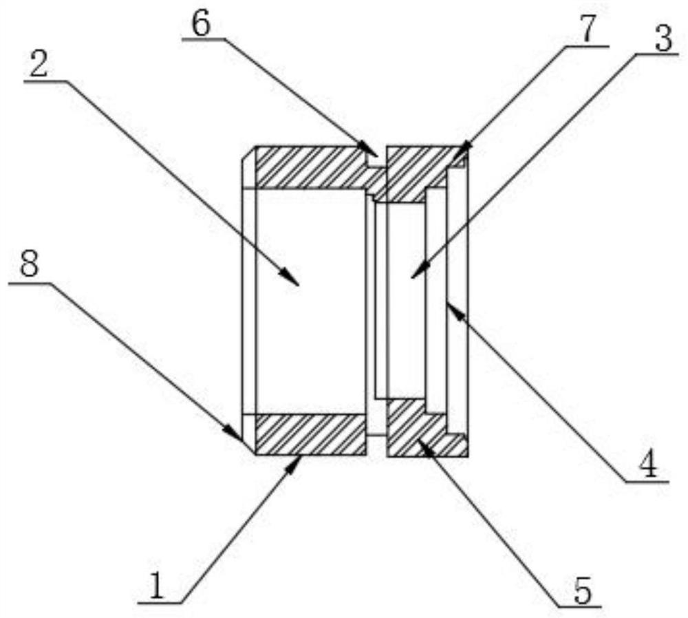 A welded gas meter joint