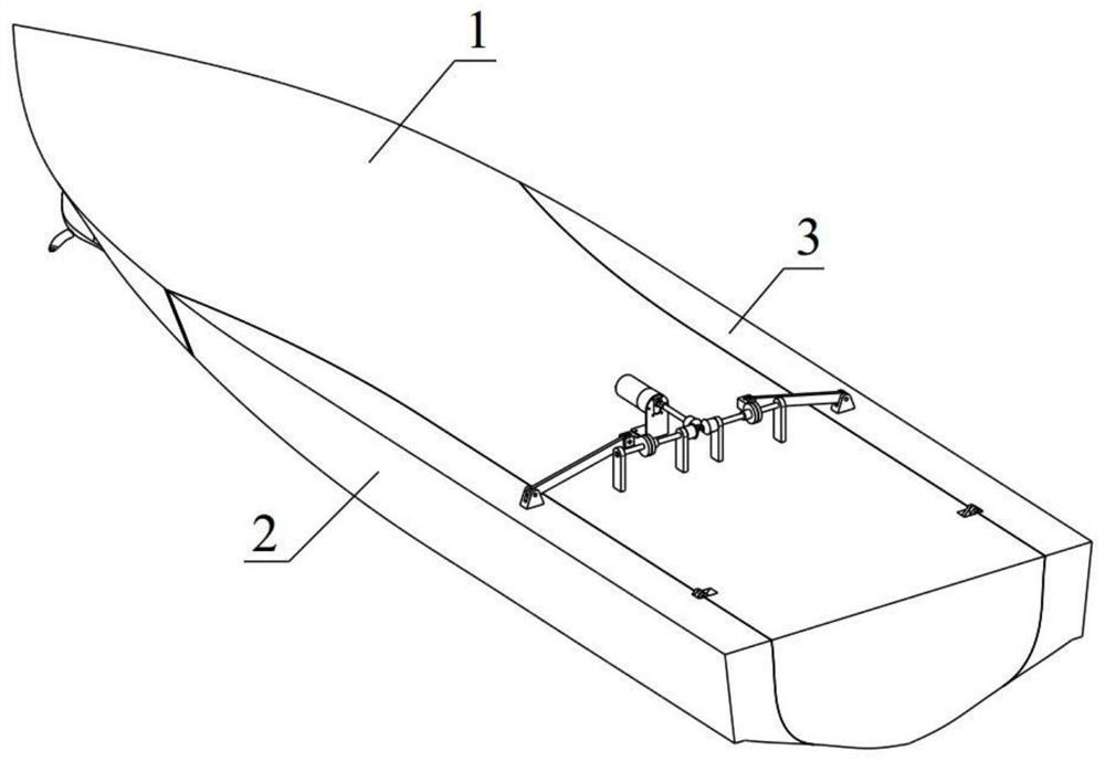 Sea condition adaptive variable shape planing boat