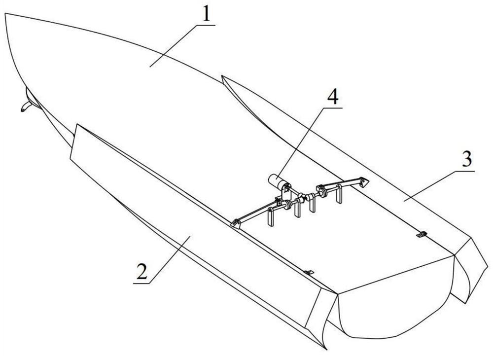 Sea condition adaptive variable shape planing boat