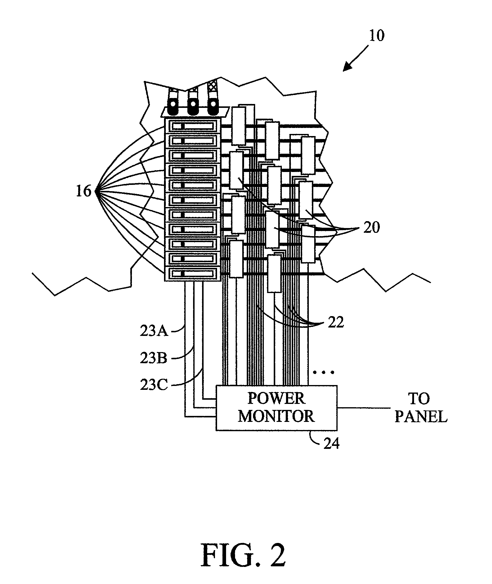 Simplified power monitoring system for electrical panels