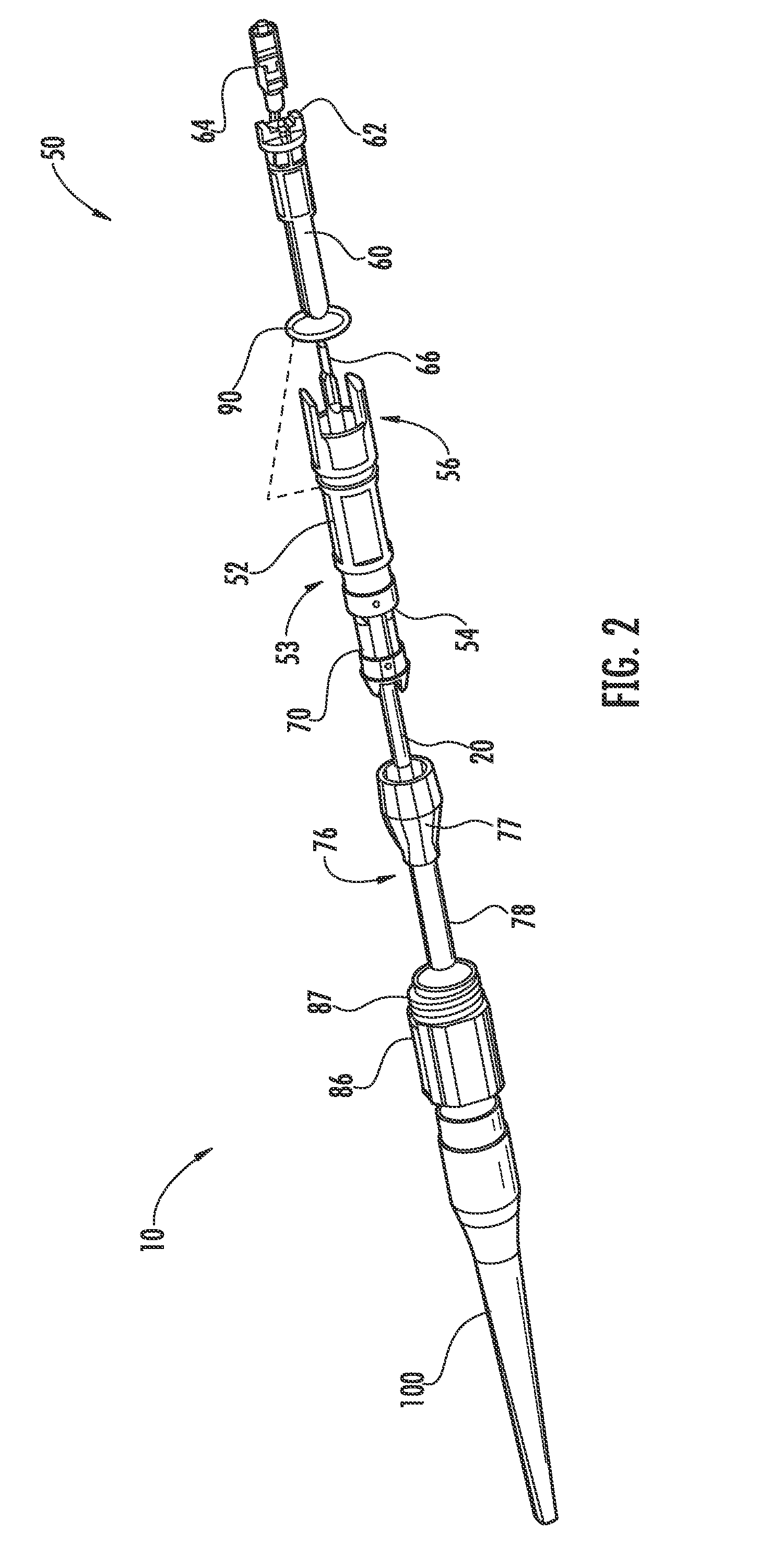 Strain-releif member and fiber optic drop cable assembly using same