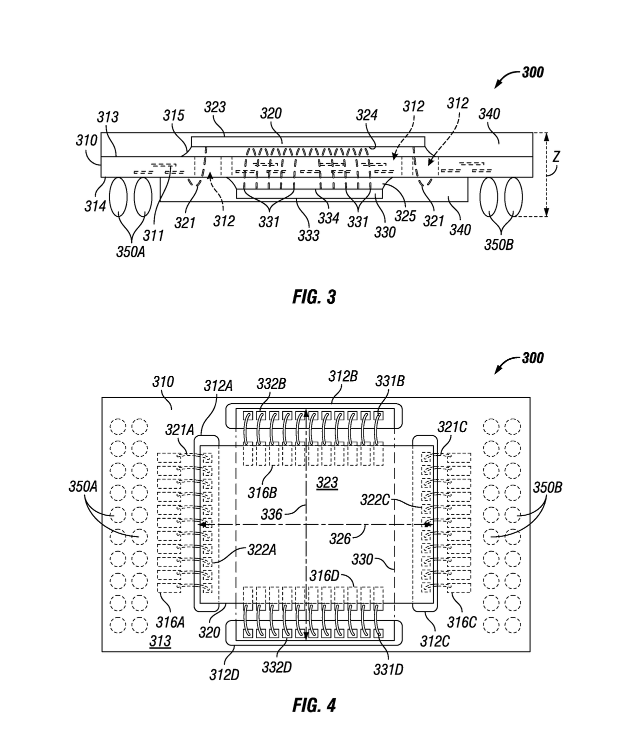 Face down dual sided chip scale memory package