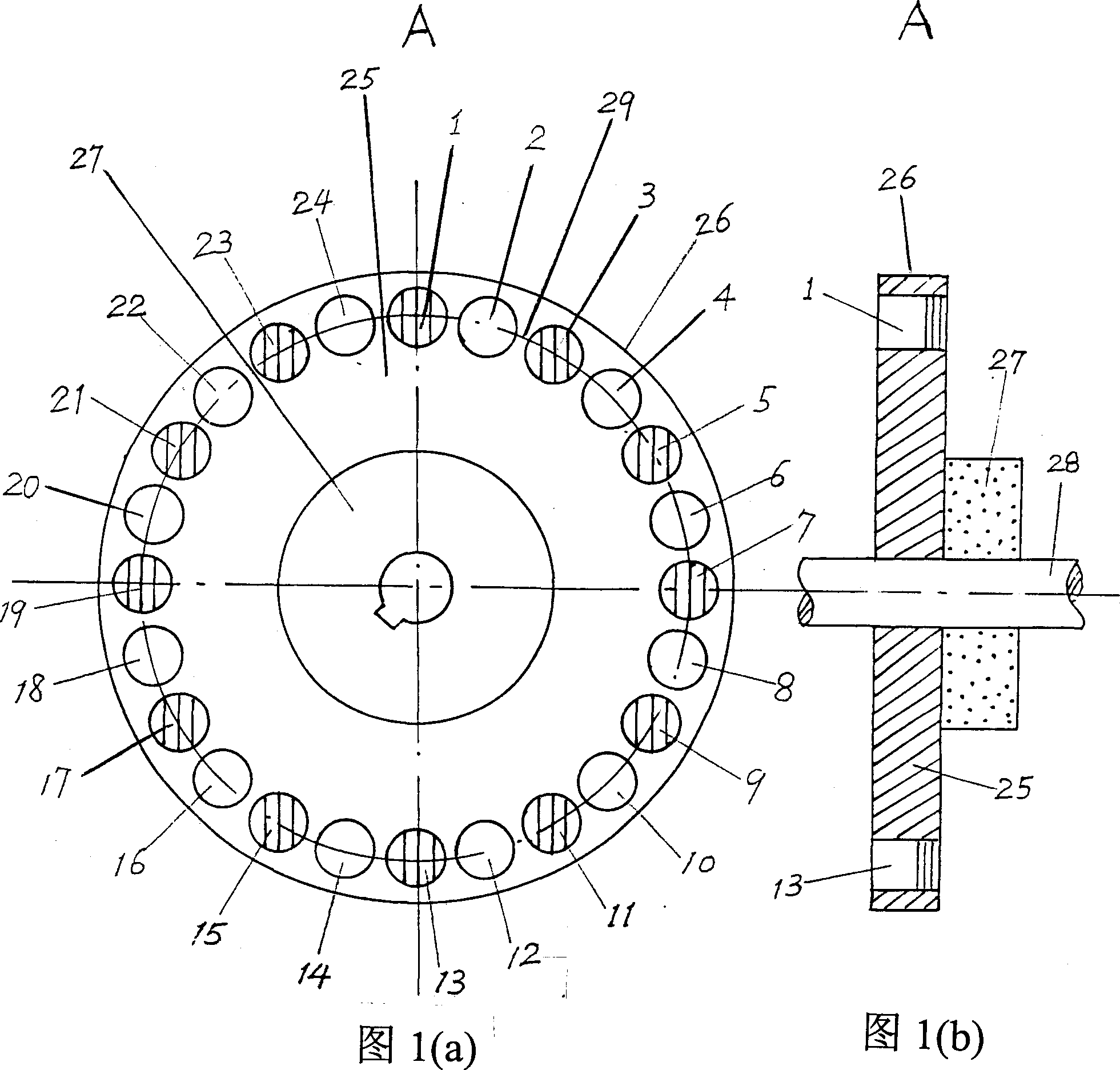 Multi-layer magnetic engaged wheel and magnetic gearing device