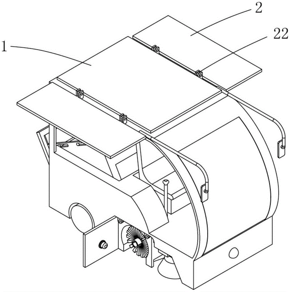 A self-unloading electric sweeper with a suction function for the garbage collection box