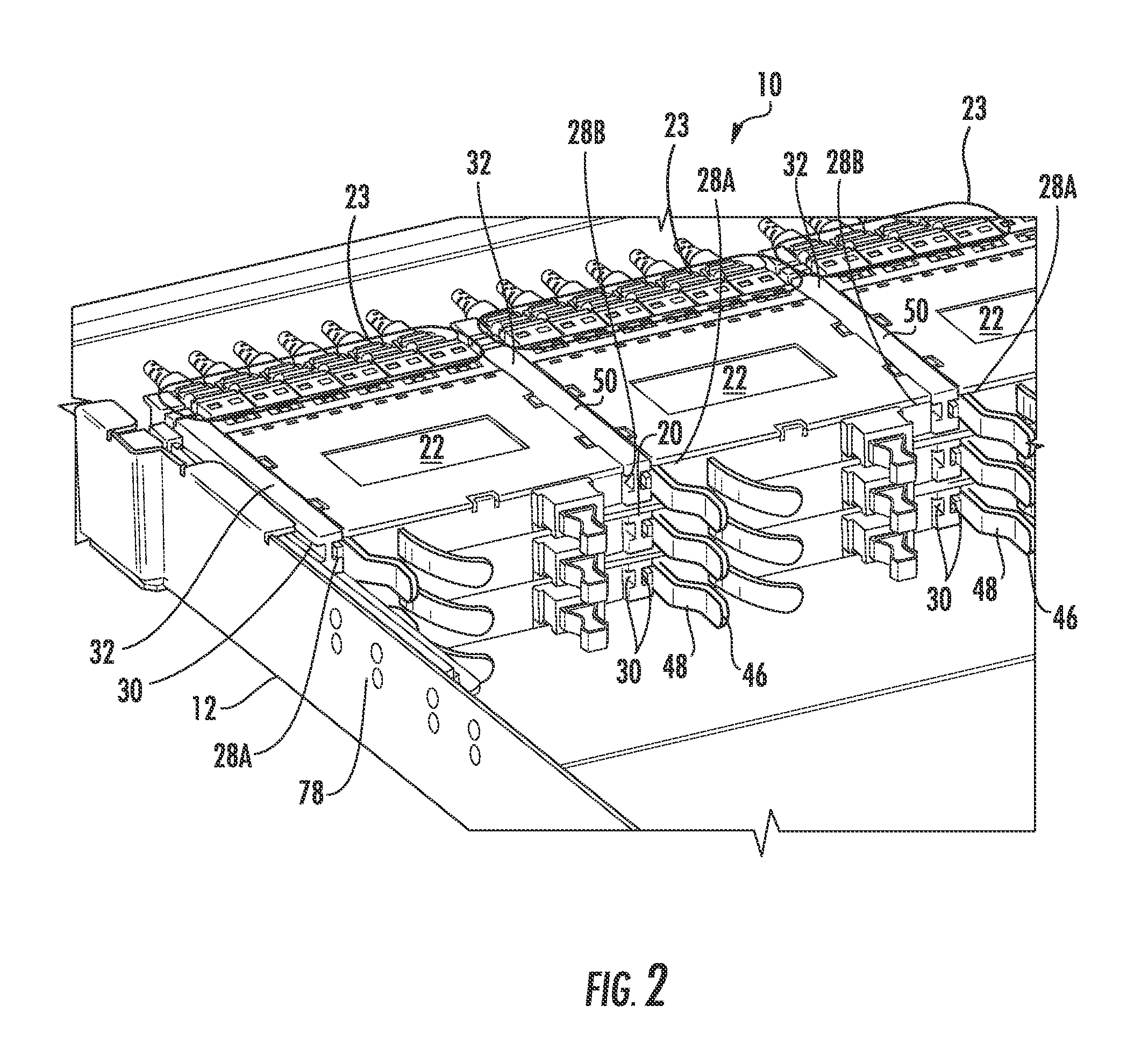 High Capacity Fiber Optic Connection Infrastructure Apparatus