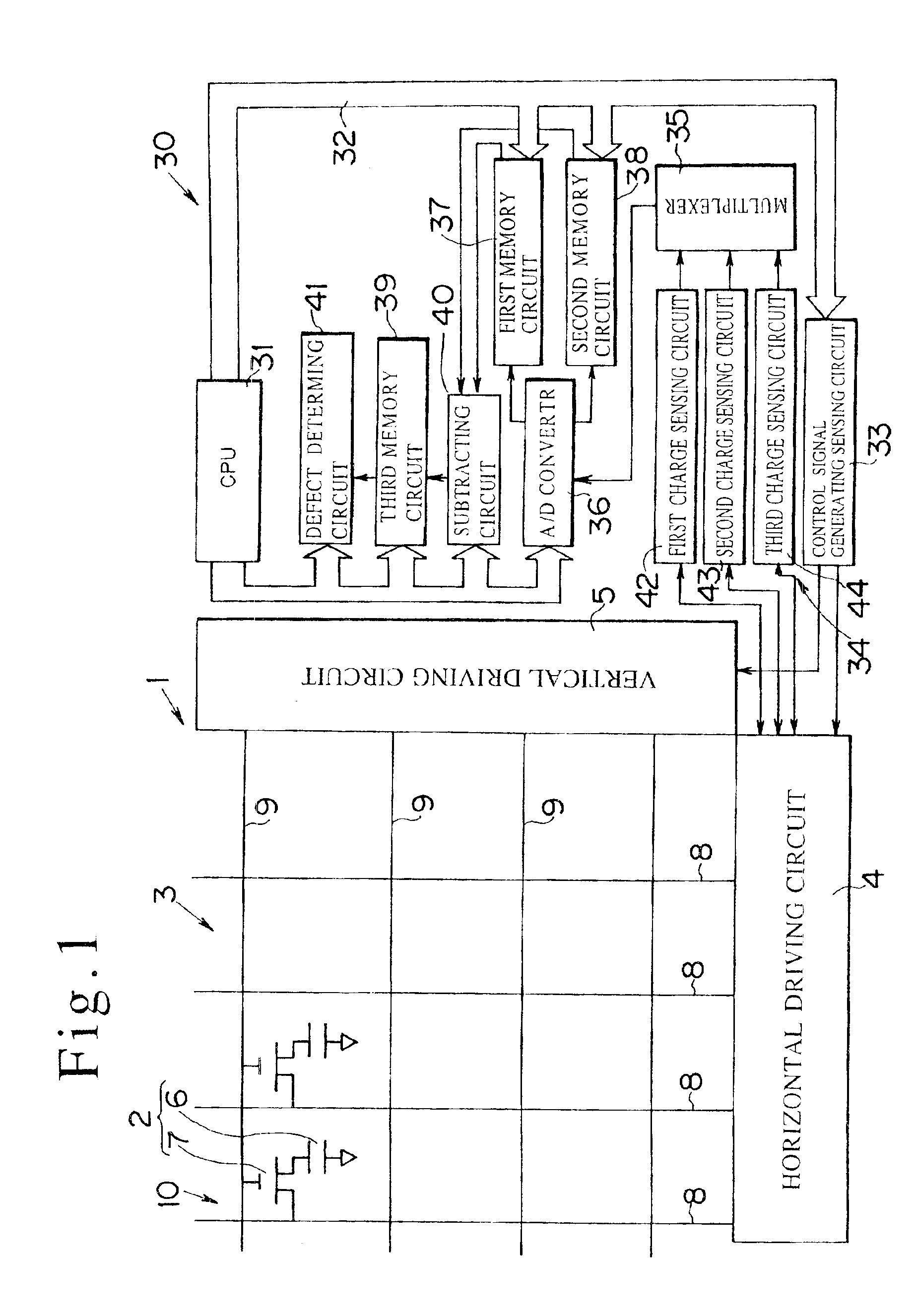 Apparatus and method for inspecting picture elements of an active matrix type display board