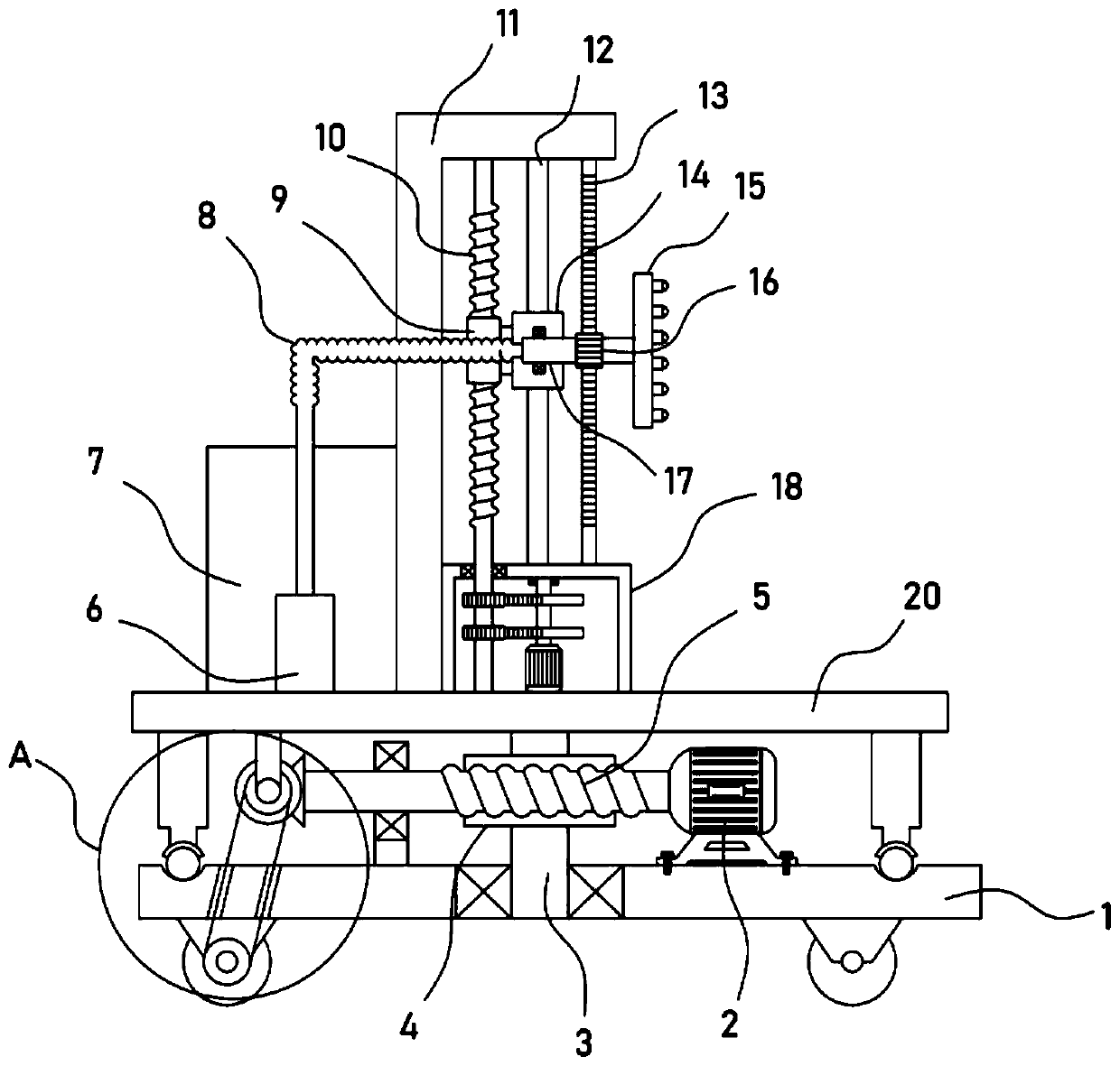 Building construction environment-friendly dust collection device