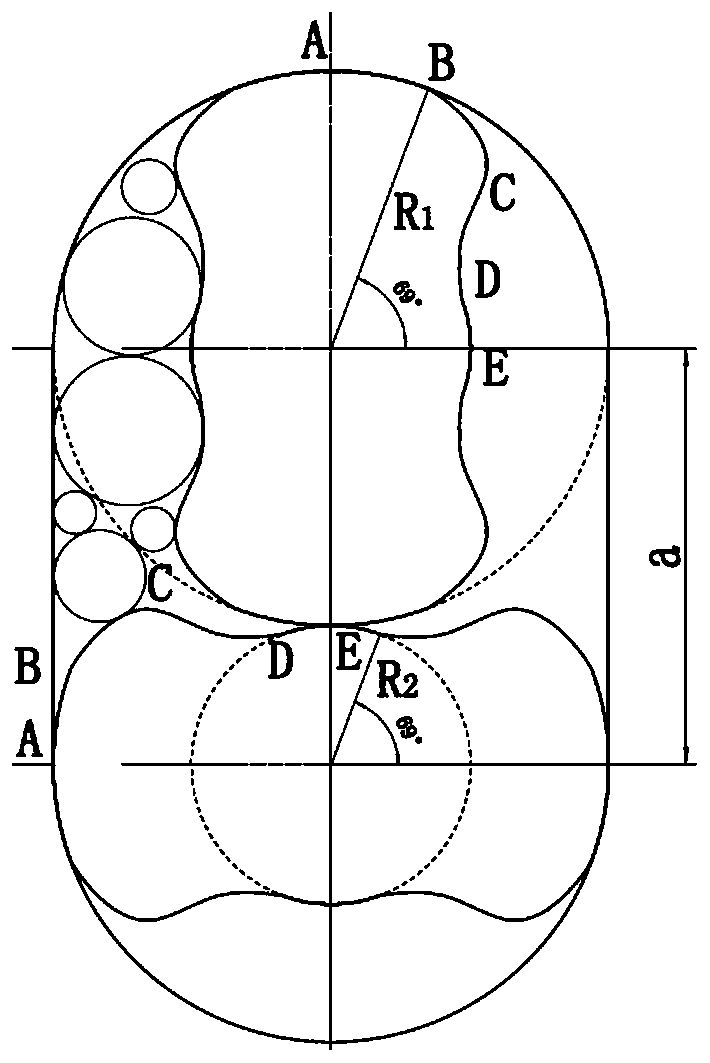 A wide head rotor for high vacuum positive displacement pump