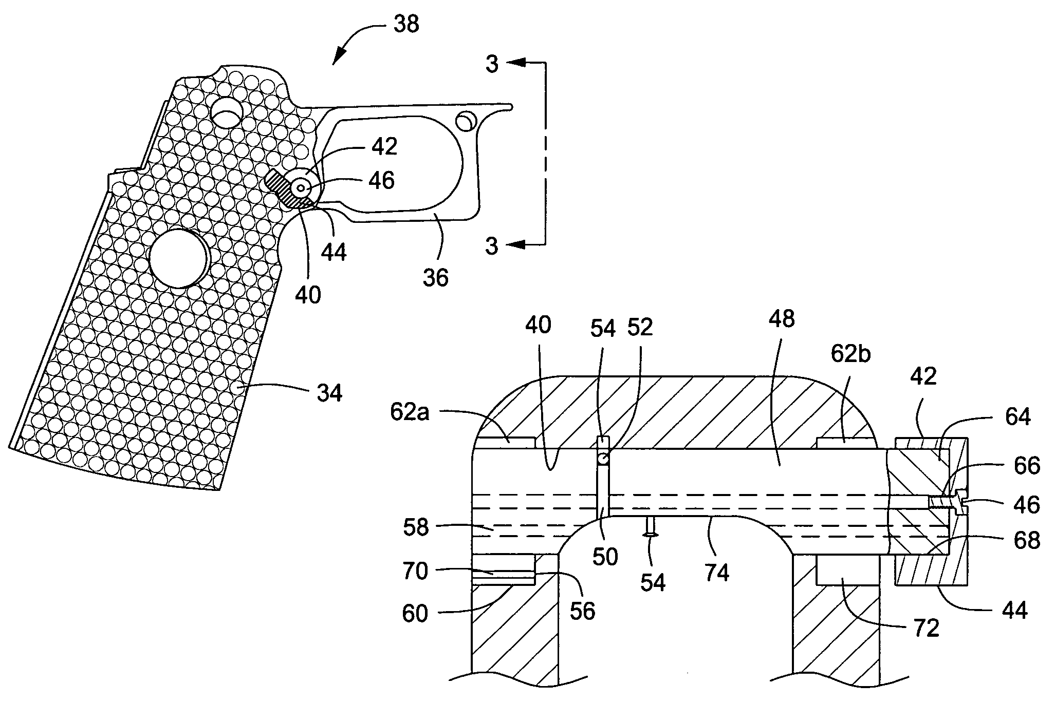 Firearm having universal magazine release mechanism