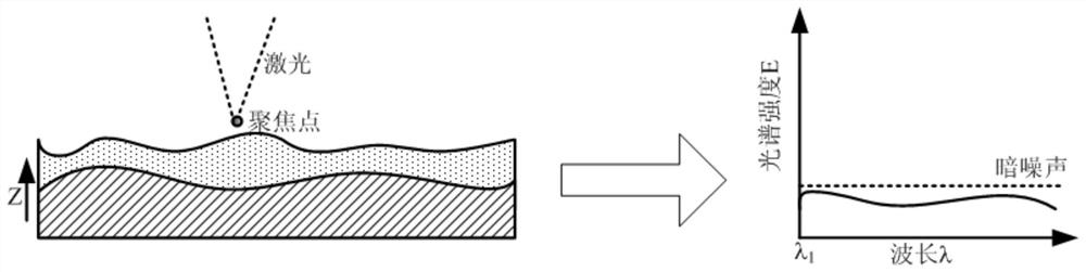 Device and method for measuring microscopic topography of workpiece surface coated with cutting fluid