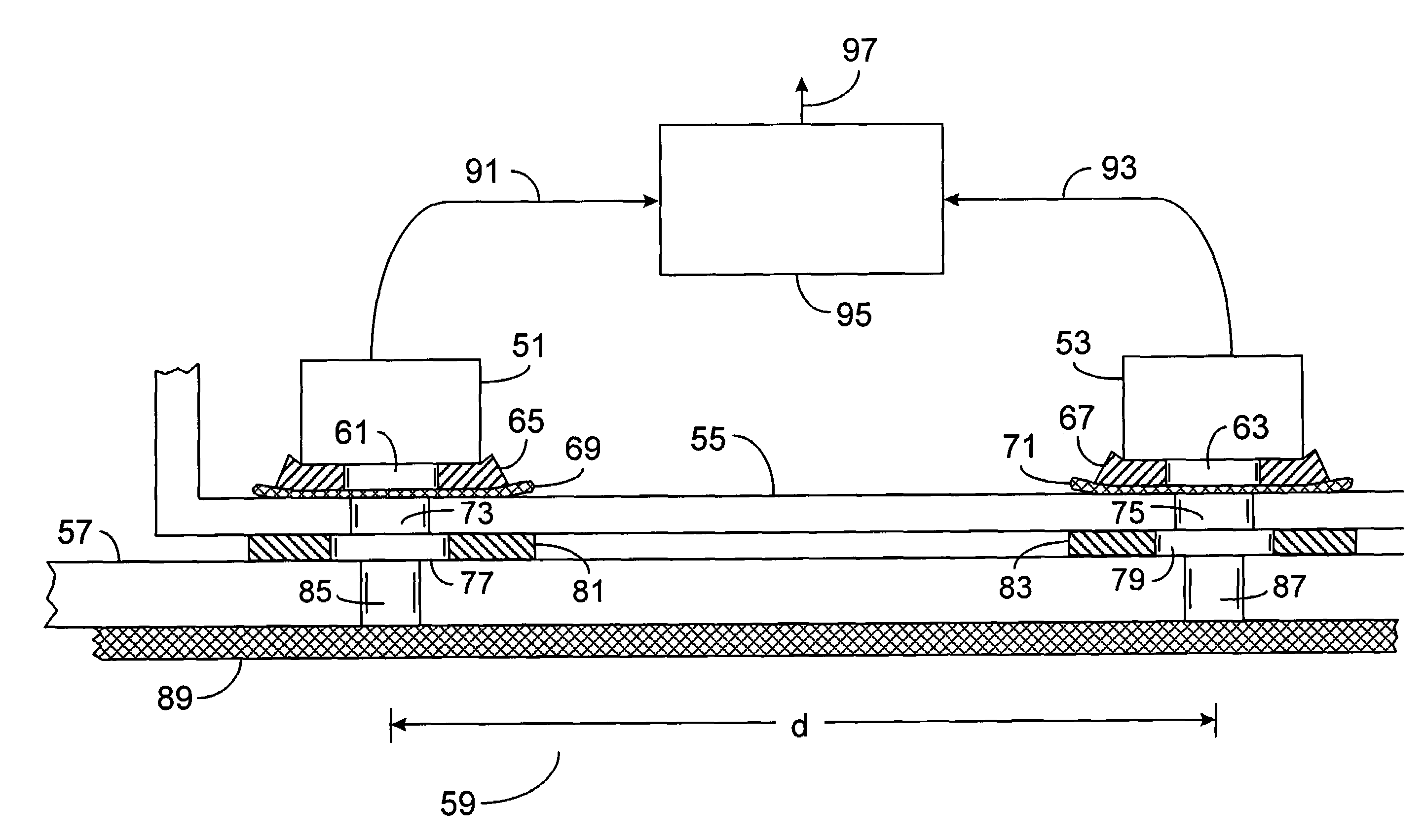Directional microphone assembly for mounting behind a surface