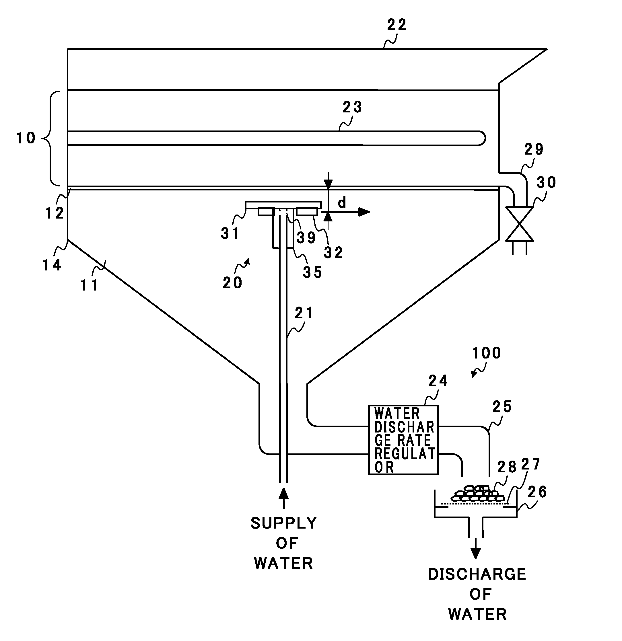 Waterflow distribution variable fryer