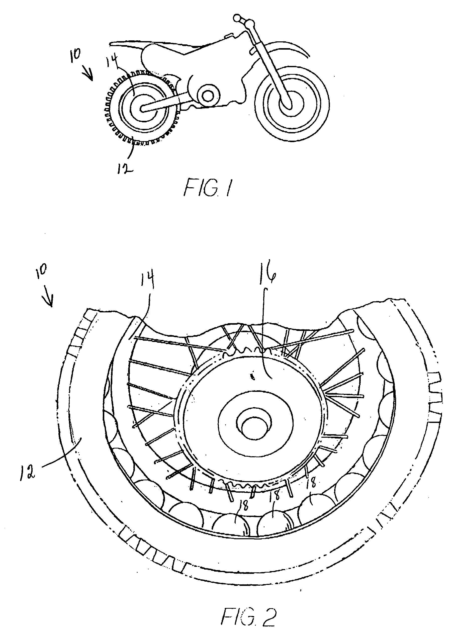 Ball for use in a tire assembly