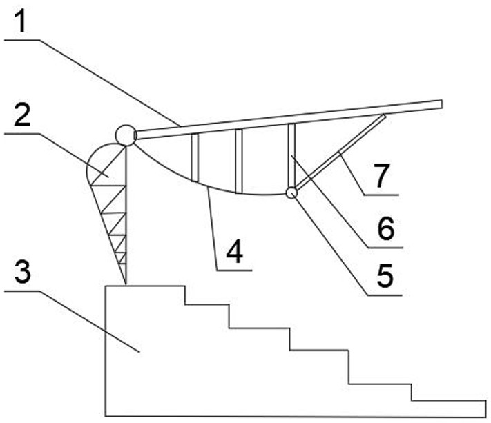 Cable-supported grid stadium steel roof structure