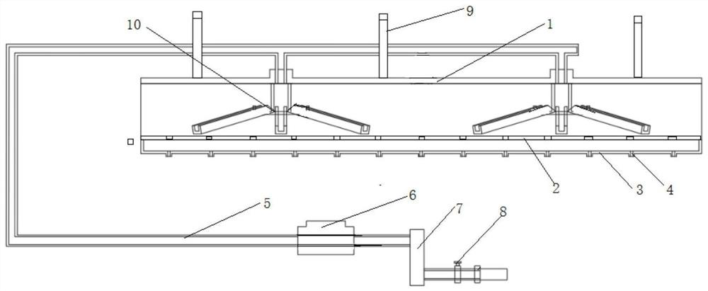 Rainfall simulation device for indoor landslide physical model test