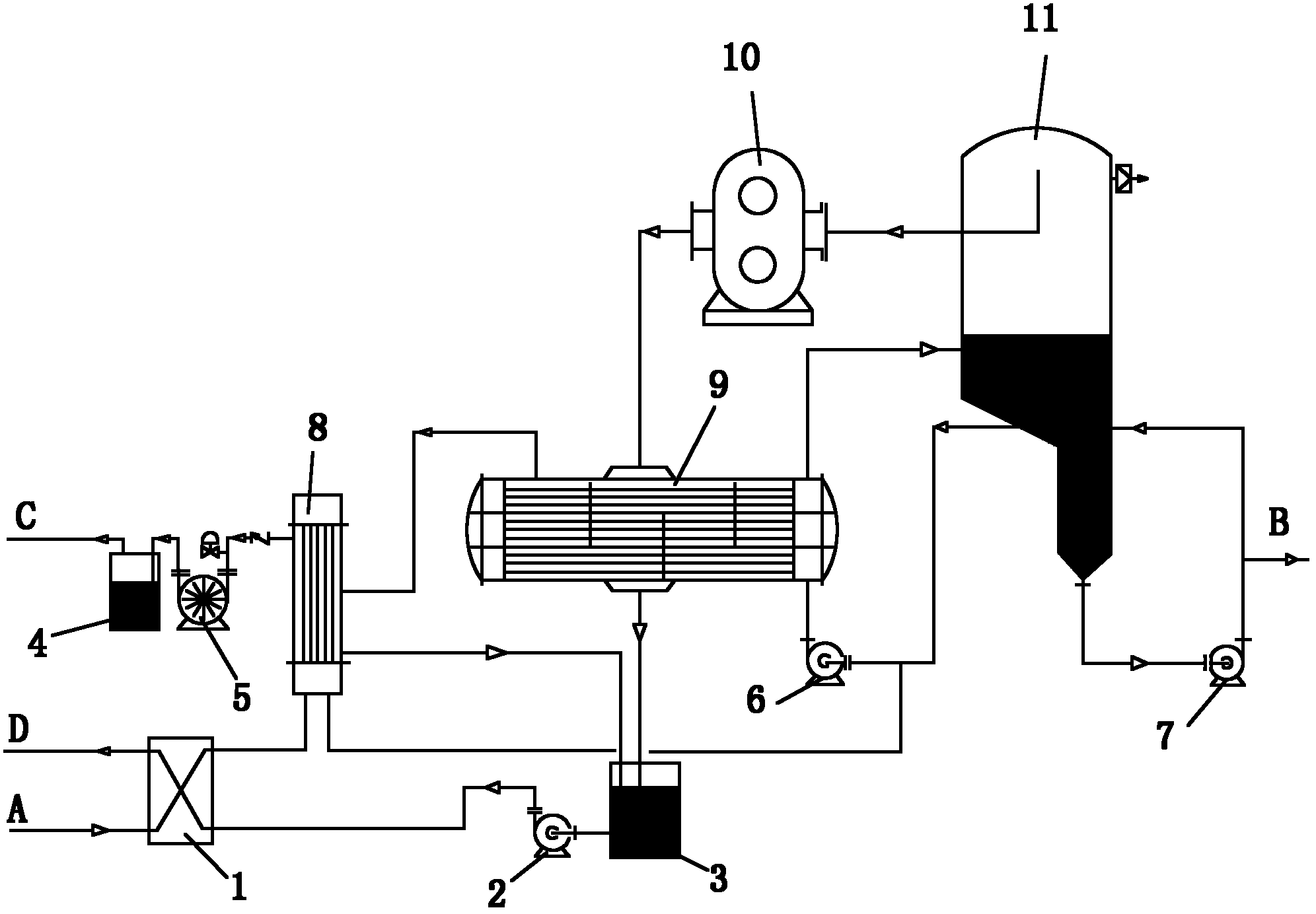 Method for evaporating sodium persulfate at low temperature