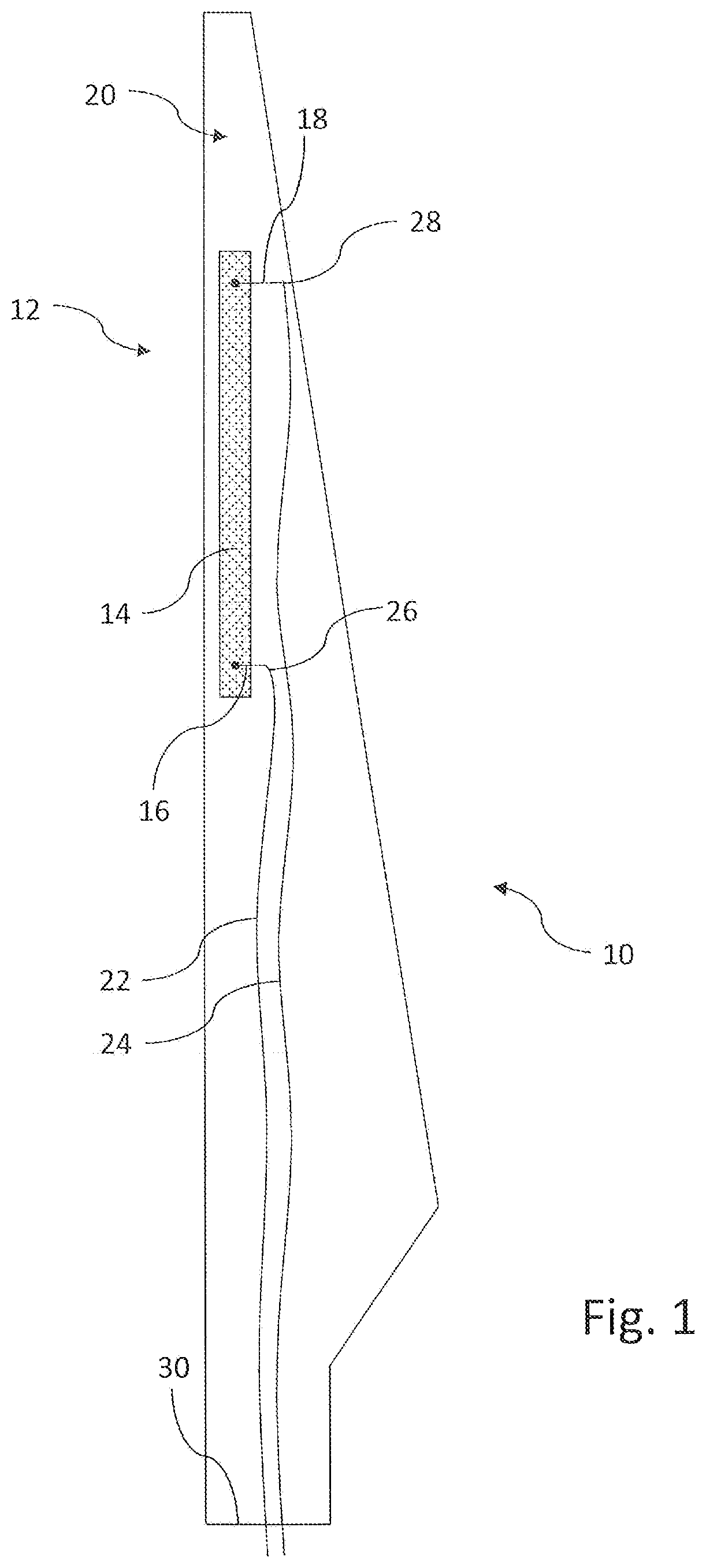 Method of securing cables to a wind turbine blade