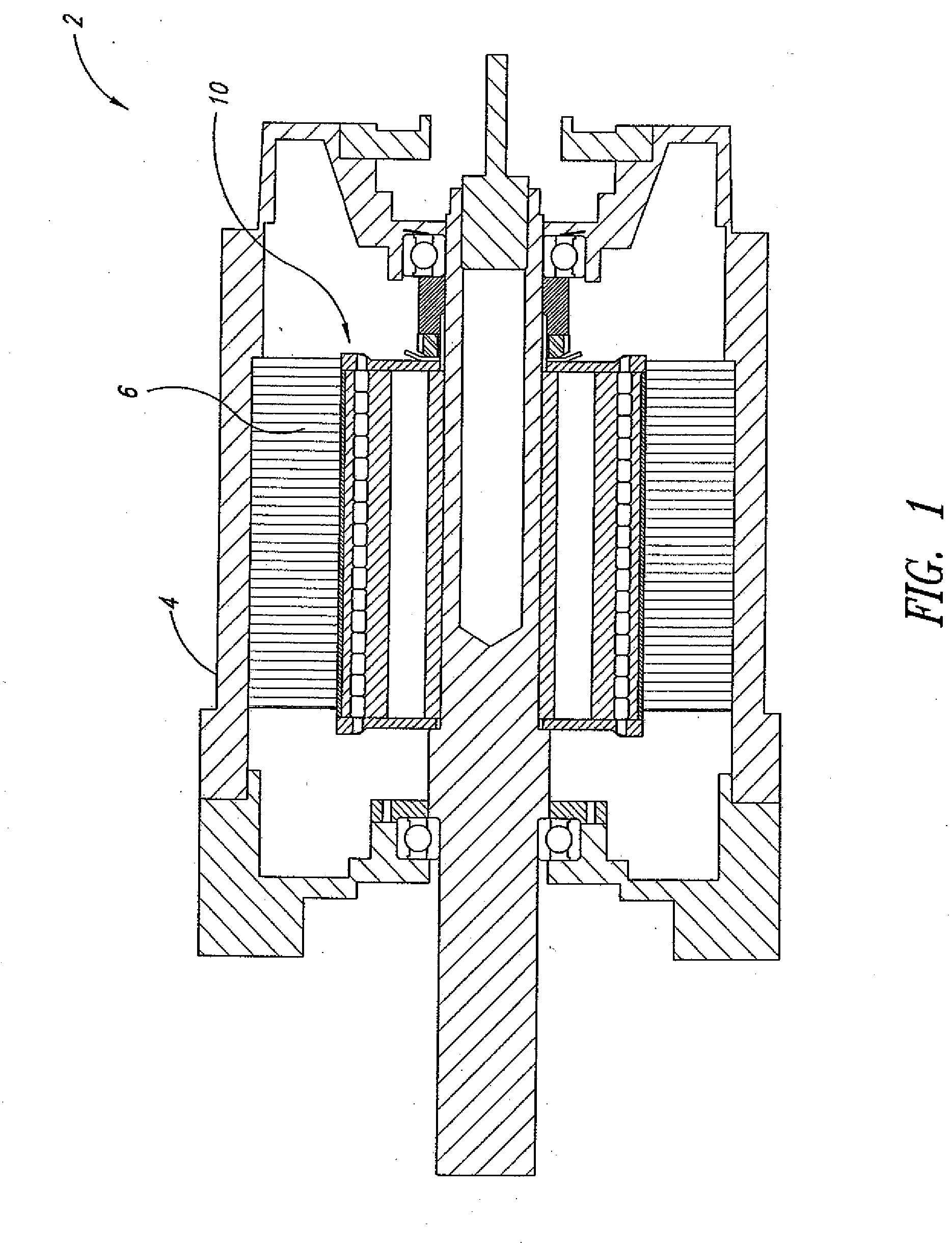 Rotor hub and assembly for a permanent magnet power electric machine