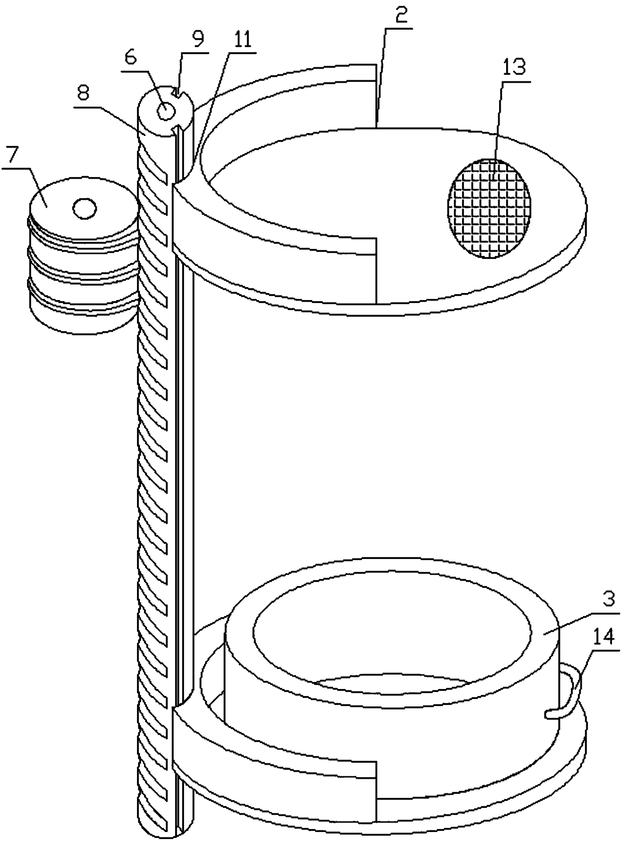 Adjustable multilayer tea caddy