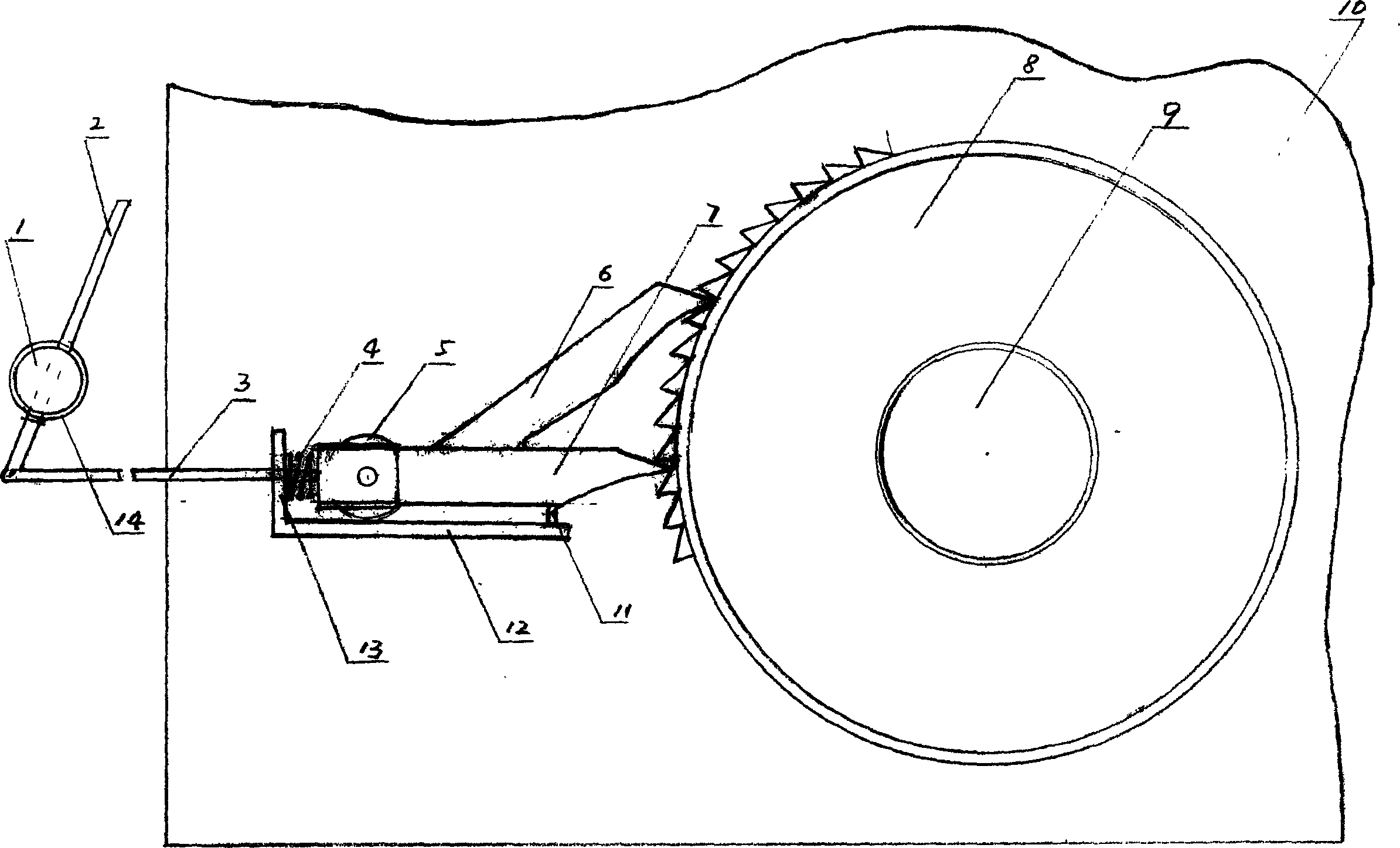 Hand starting safety device for I.C. engine