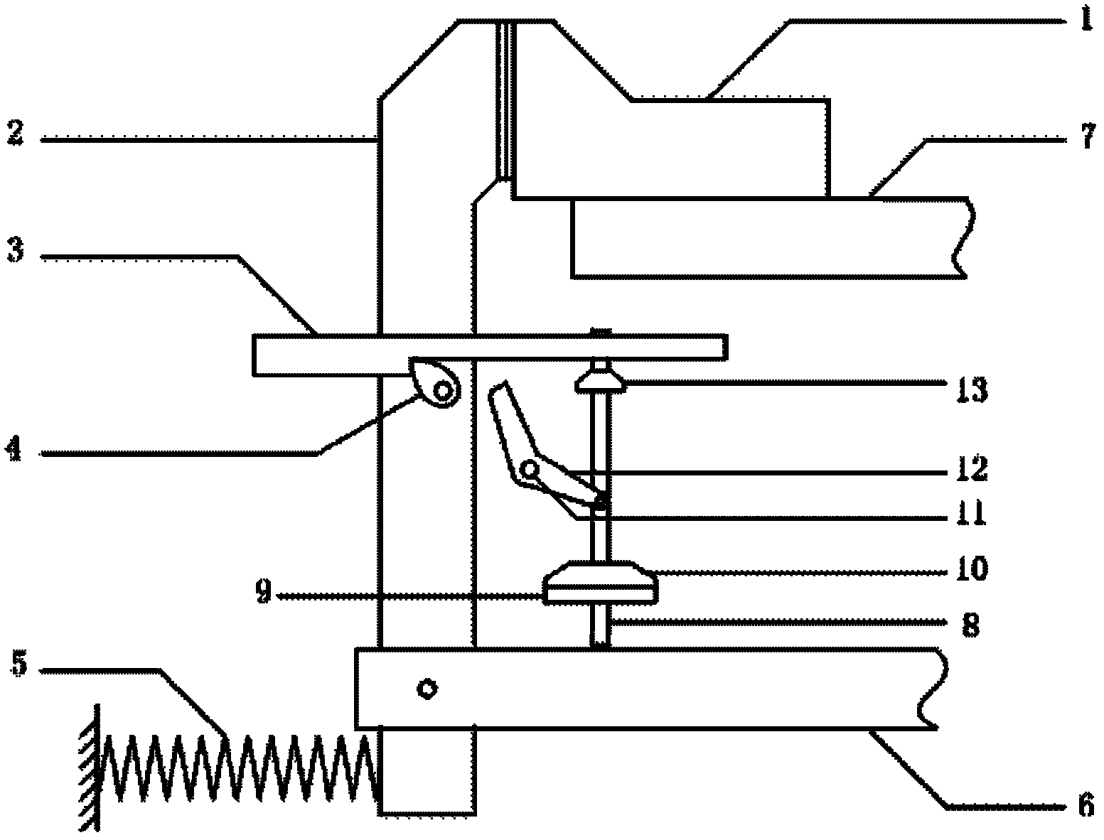 DC (direct current) circuit breaker rapid operating mechanism with current limiting characteristic
