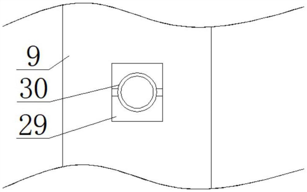 Spraying, temperature lowering and shaping device for processing outer insulating layer of shielded cable