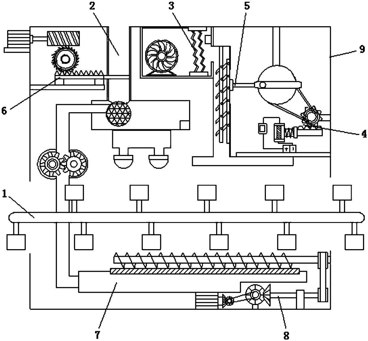 Device for cleaning and drying workpieces