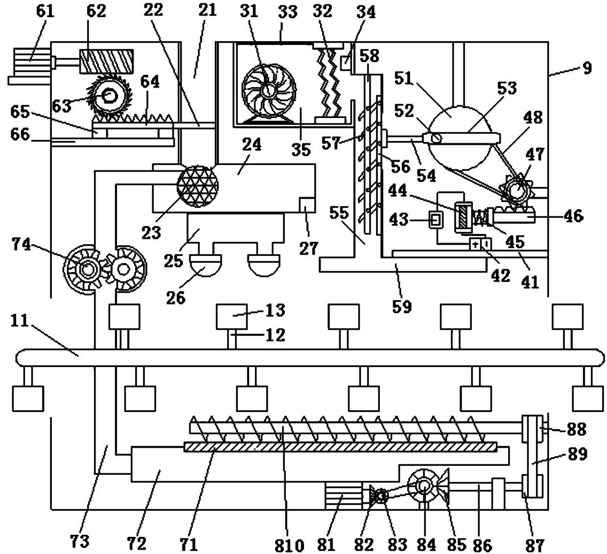 Device for cleaning and drying workpieces