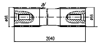 Process method for secondary cold extrusion forming of large-diameter outer spline