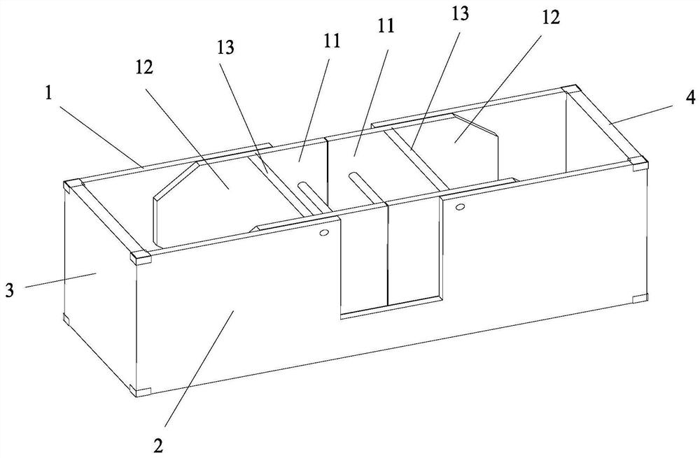 Revolving door assembly and container therewith