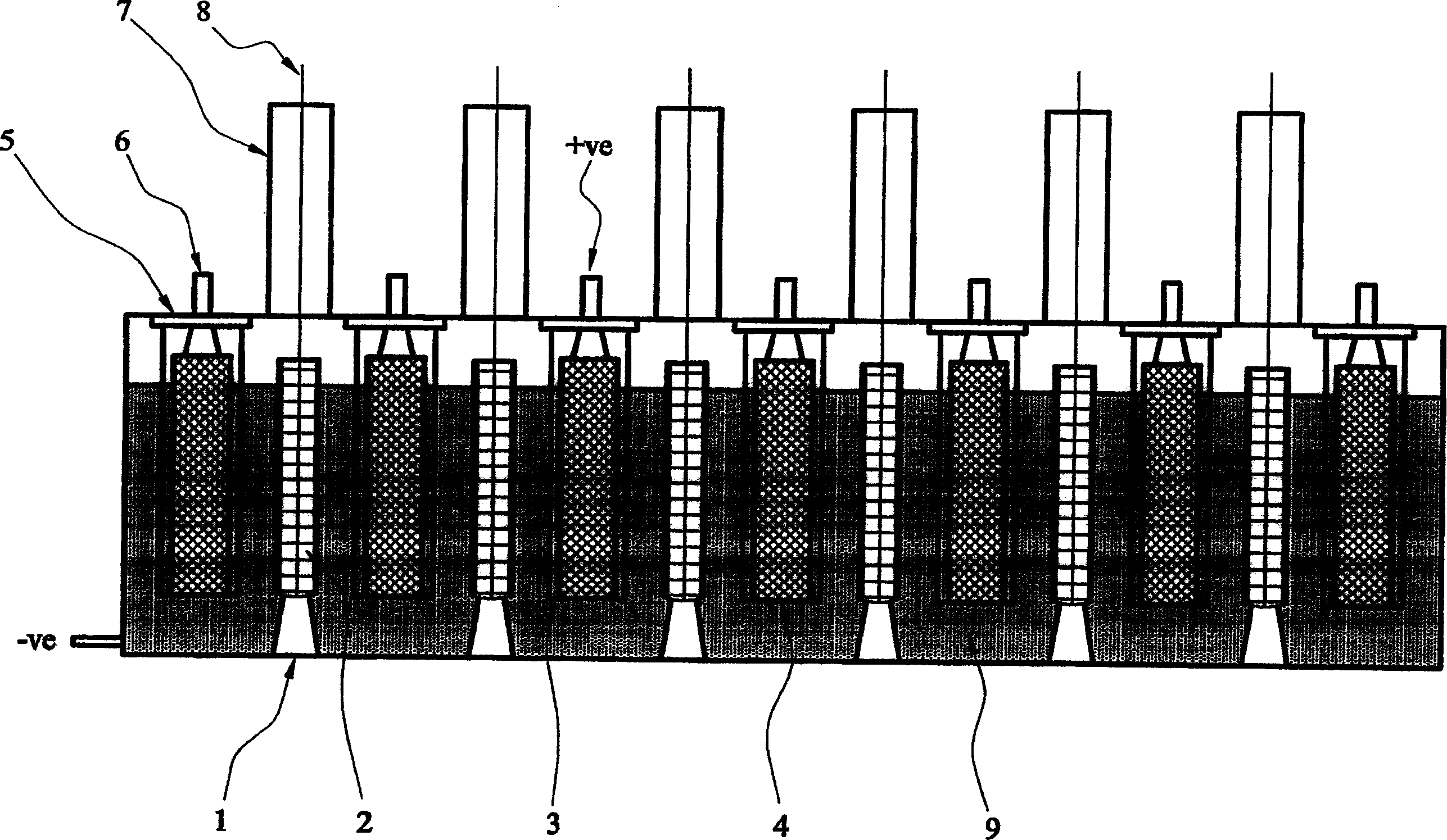 Electrochemical cell for metal production
