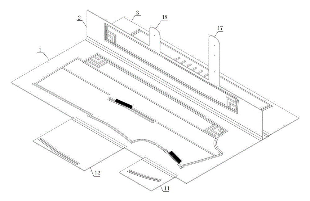 Mold for sewing front fly of clothing