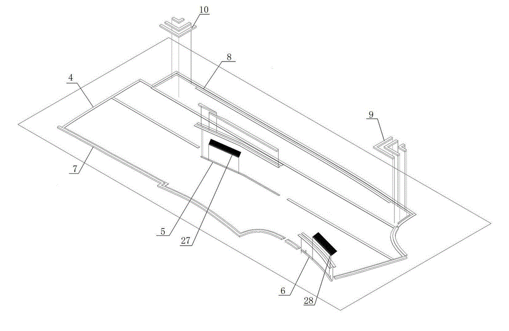 Mold for sewing front fly of clothing