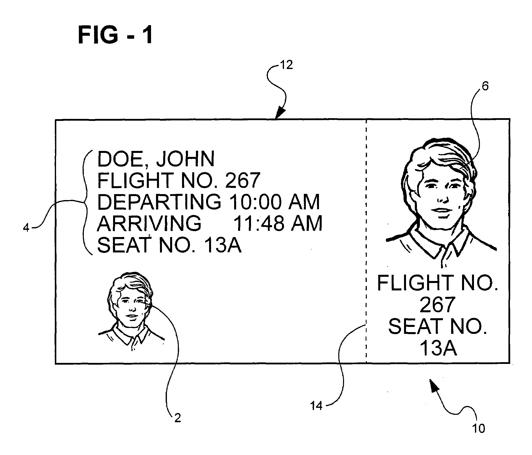 Method for verifying the identity of a passenger