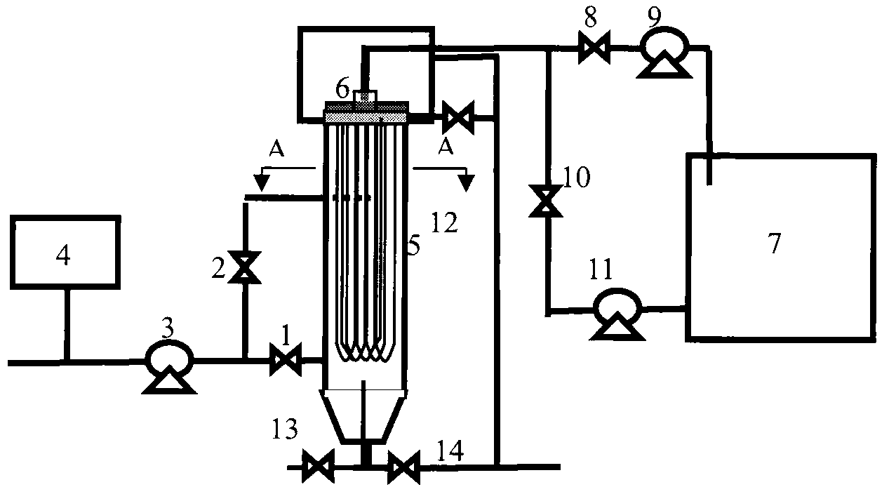 Water treatment immersion tank and water treatment device and method