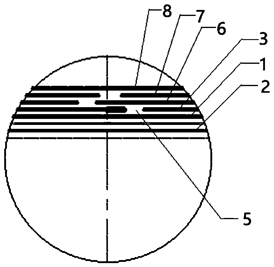 Composite material emission box and preparation method thereof