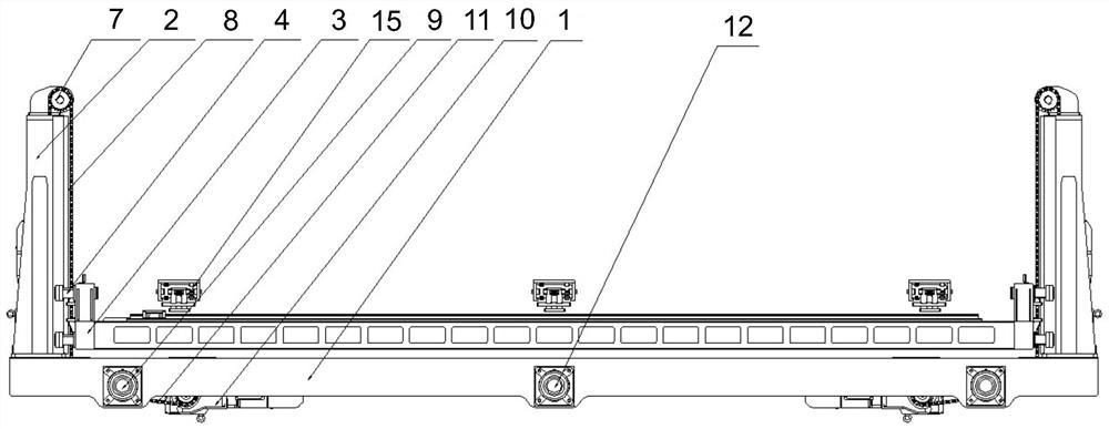 Roadway rail type double-stand-column bidirectional stacking machine and using method thereof