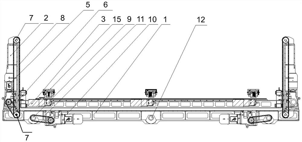 Roadway rail type double-stand-column bidirectional stacking machine and using method thereof